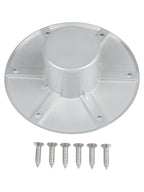 Set of 5 Round Flush Mount Aluminum Table Leg Bases for RV Boat Trailer