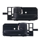 2 x Door Handle Inner Black for Toyota Corolla (2001–2007)
