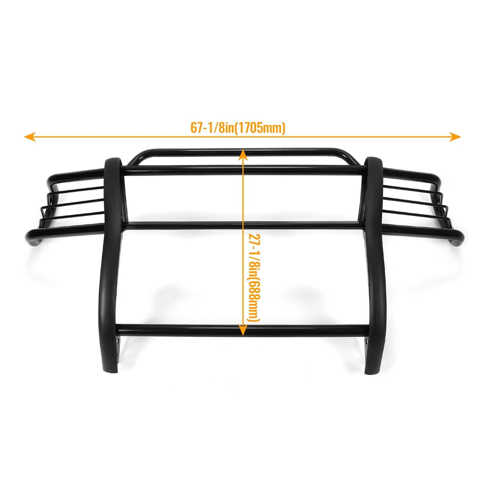 Black Grill Brush Guard & Light Protector for Toyota Tacoma (1998–2004)