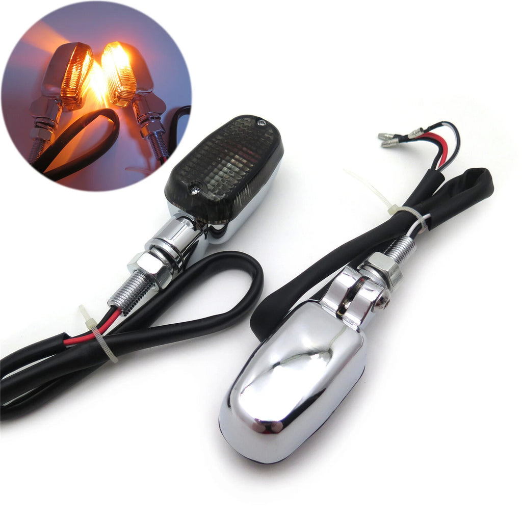 10mm Aluminum Turn Signal Blinkers for Motorcycle (Universal Fit)