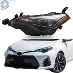 LED Headlight for Toyota Corolla SE XSE XLE (2017-2019) Black Left Side