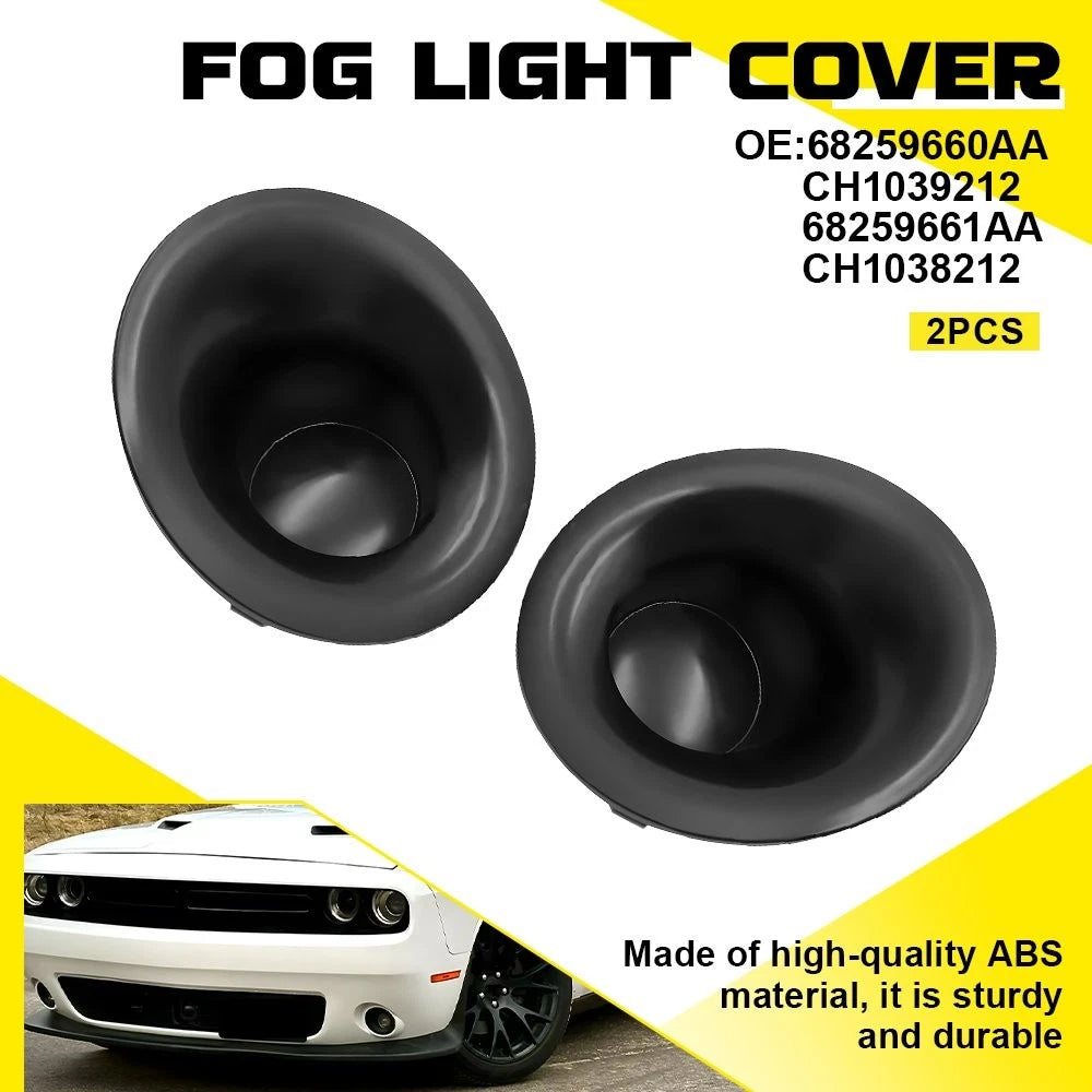2X Front Fog Light Bezel Cover for Dodge Challenger (2015–2023) PY