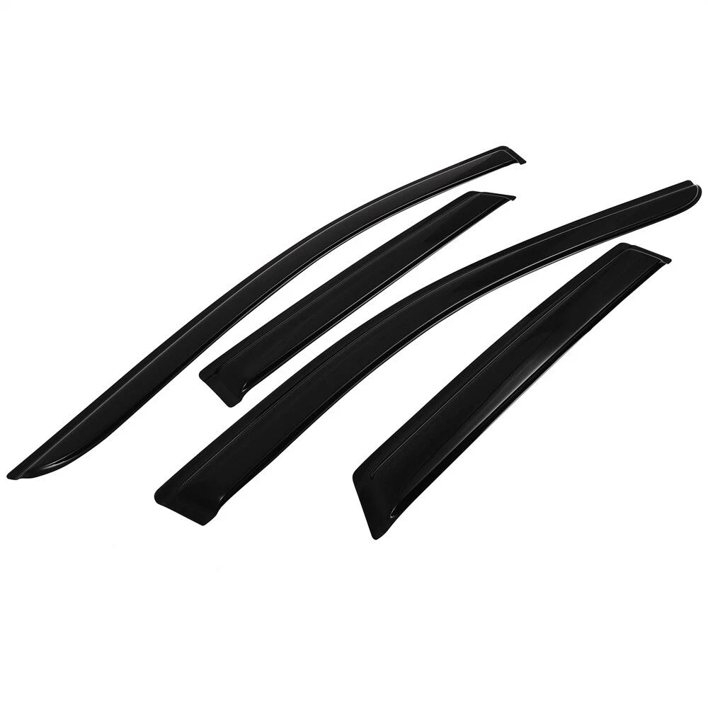 Set of 4 Black Window Visor Rain Guards for Lincoln MKX (2007–2014)