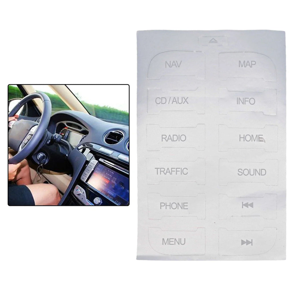 Radio Button Repair Stickers for Ford S-Max (2011–2011)