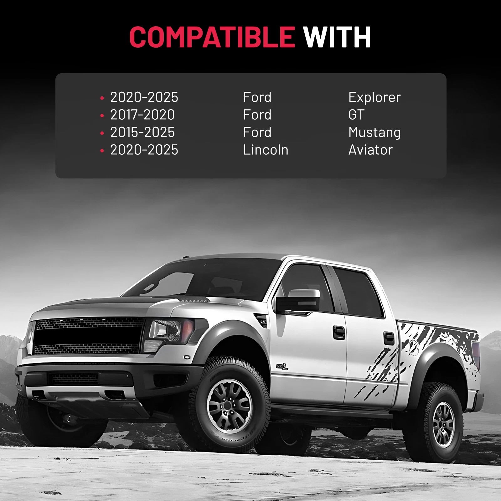 1" 5x4.5 Wheel Spacers Hubcentric for 2020-2025 Ford Explorer (14x1.5)