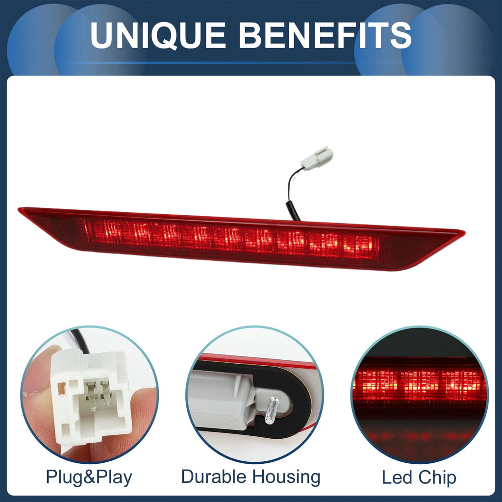 LED Third Brake Light for Nissan X-Trail T31 (2008–2013) Red Housing