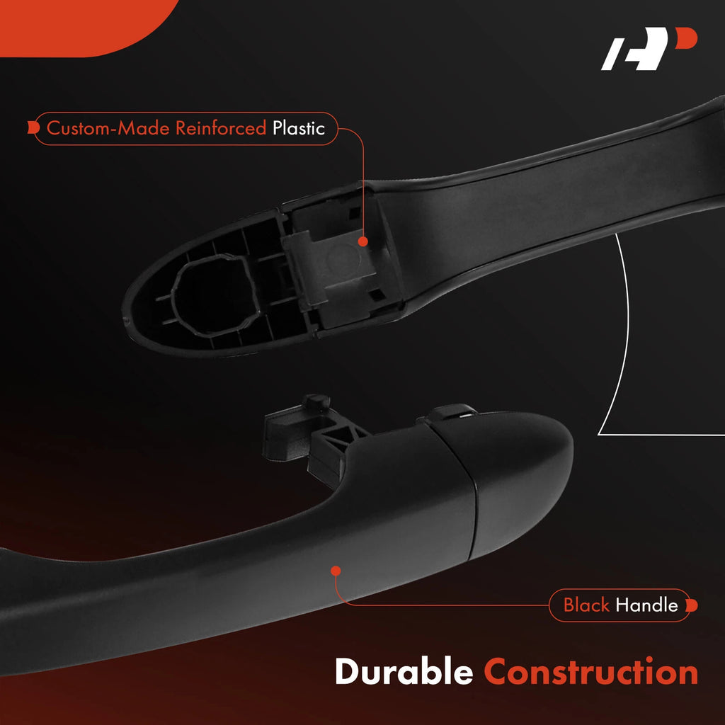 Front Right or Rear Black Exterior Door Handle for Jeep Cherokee (2014–2023)