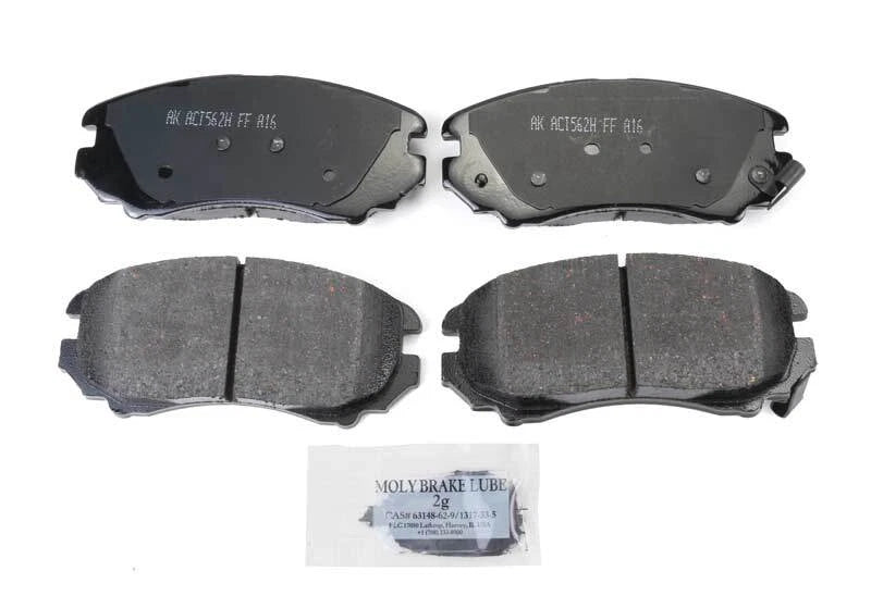 Set of 4 Akebono ProACT Front Disc Brake Pads for (ACT924)