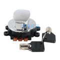 Chrome Ignition Key Switch Kit for Harley-Davidson Softail Custom (2007–2010)