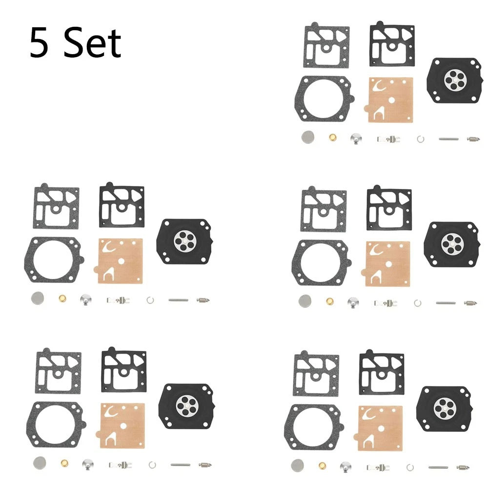 Set of 5 Carburetor Repair Kits for Walbro K22-HDA Chainsaw