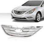 Chrome Front Bumper Upper Grille Mesh for Hyundai Sonata (2011–2013)
