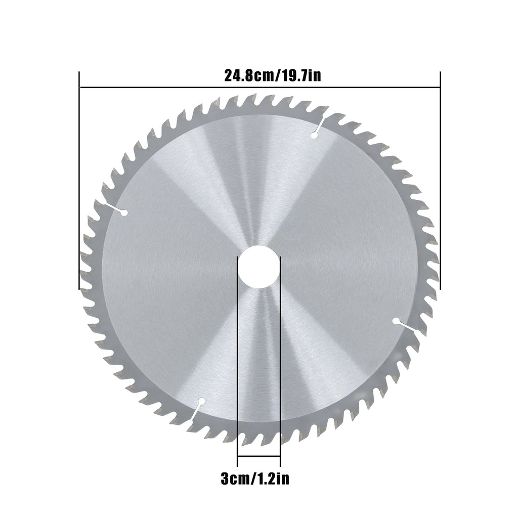 10" Saw Blade for Industrial Use (Carbide Teeth, Silver Coating)