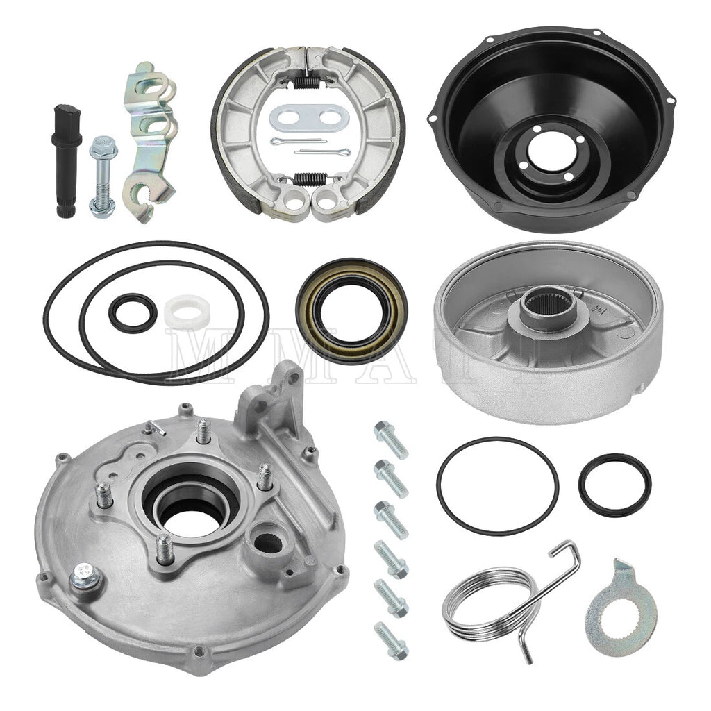 Rear Brake Drum Hub Plate Cover Kit for Honda TRX420 (2007–2014)