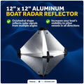 Radar Reflector for Boats 12" x 12" (FO2316)