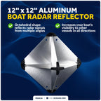 Radar Reflector for Boats 12" x 12" (FO2316)