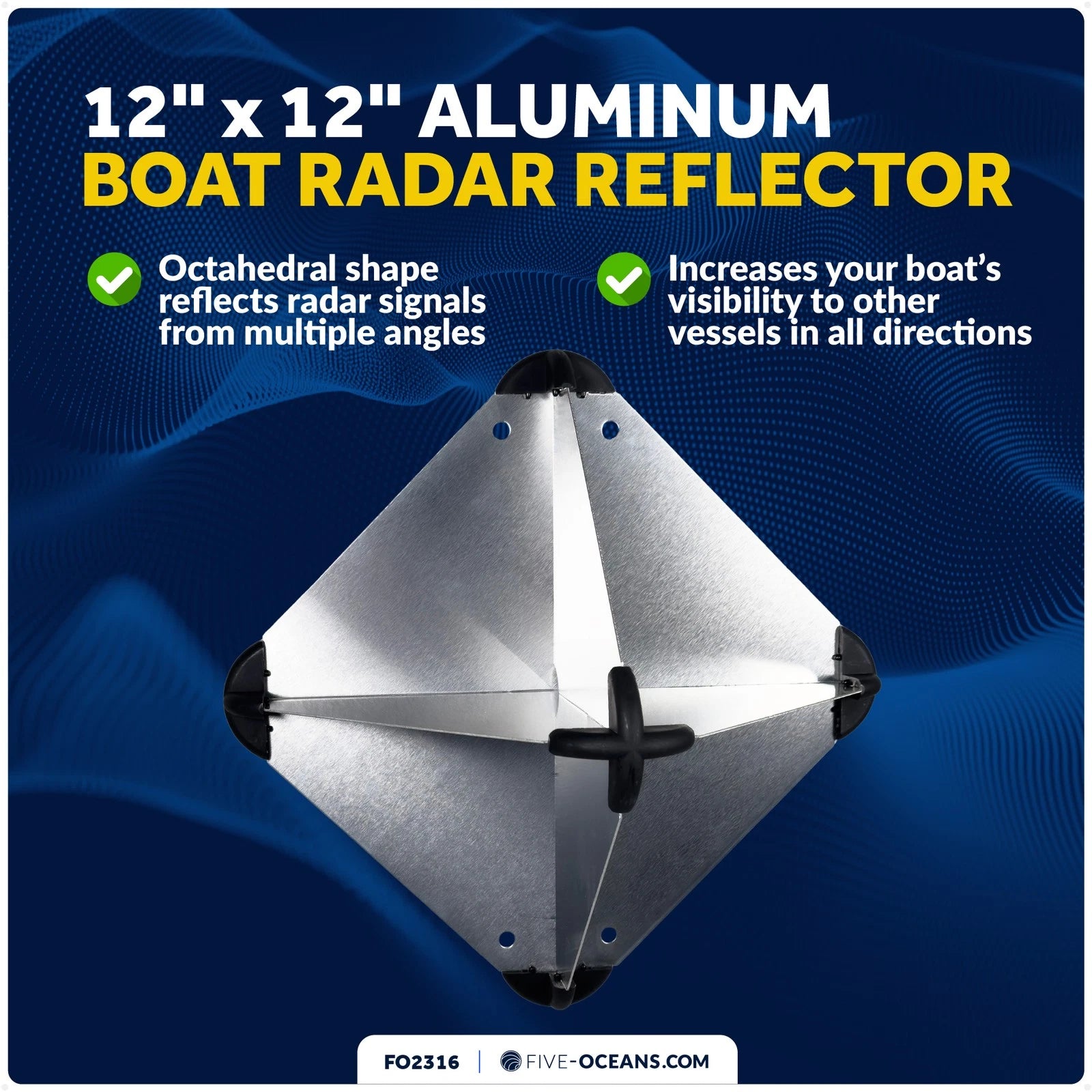 Radar Reflector for Boats 12" x 12" (FO2316)