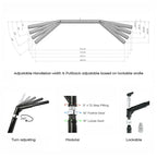 16" Rise 1-1/4" Adjustable Handlebar for Harley FXST Sportster XL Low Rider