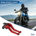 Adjustable Short Brake Clutch Levers for Honda CBR600 F2 (1991–2007) Solid Red