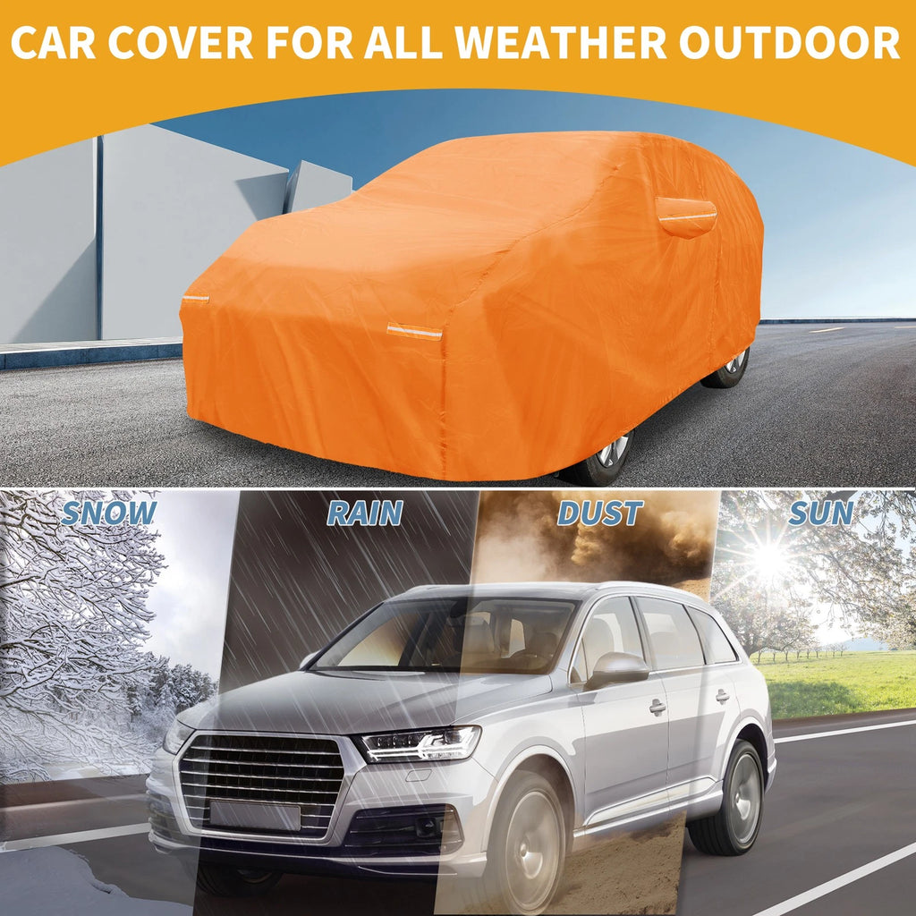 Waterproof Car Cover for Kia Carnival (210D-PU, Orange)