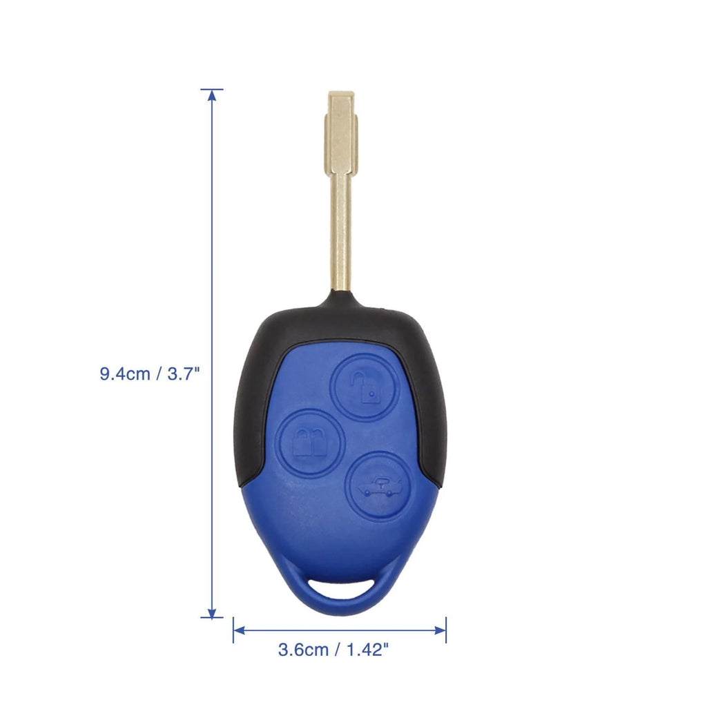 Key Fob Shell Case for Ford Transit Van (2014–2023) - 3 Button, Blue