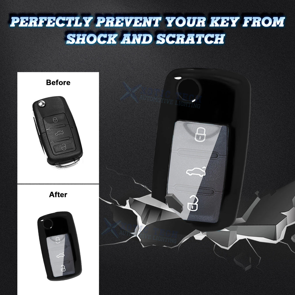 TPU Smart Key Cover for Volkswagen GTI Golf Jetta (2014-2024)