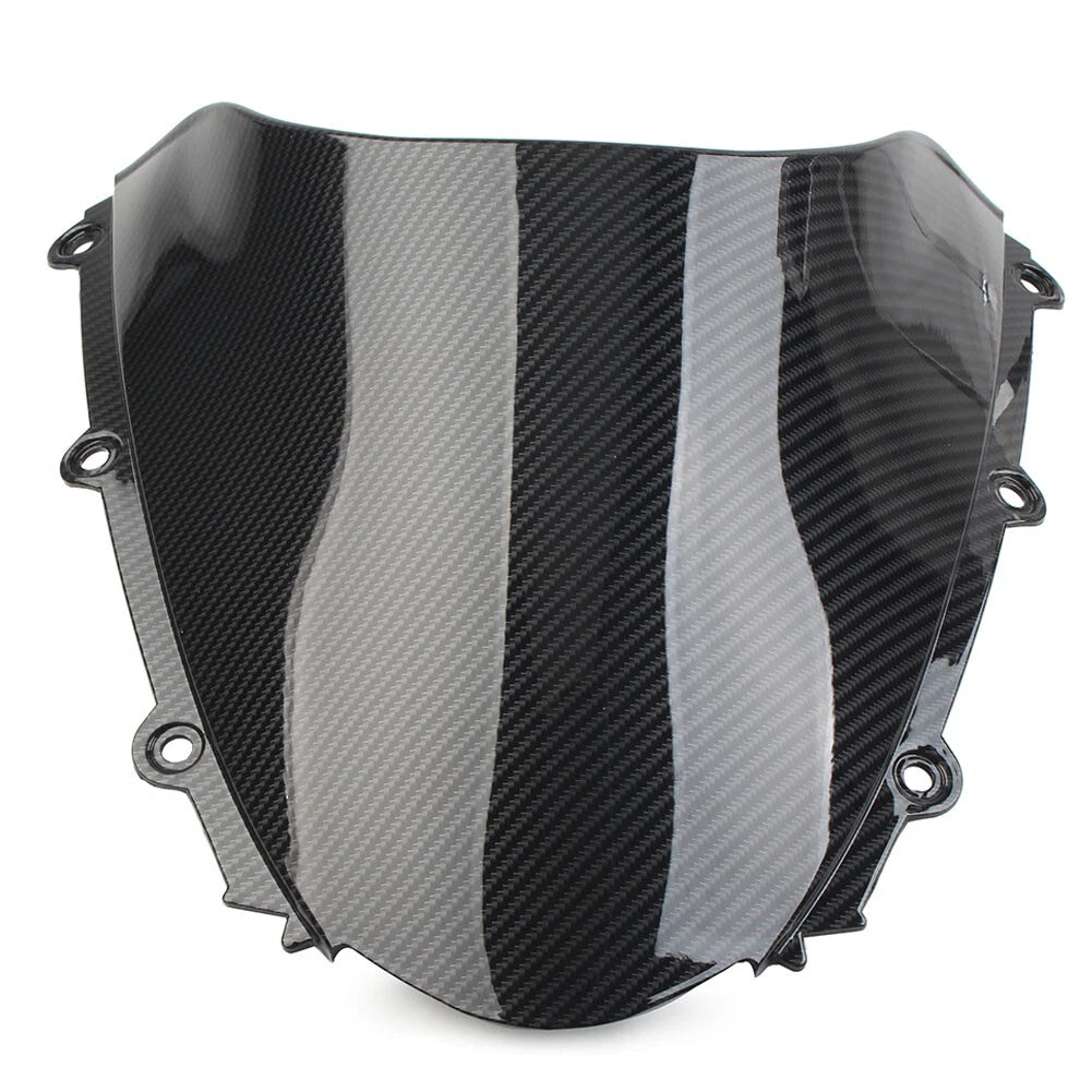 Black Carbon Fiber ABS Windshield Shield for Honda CBR 1000RR (2004–2007)