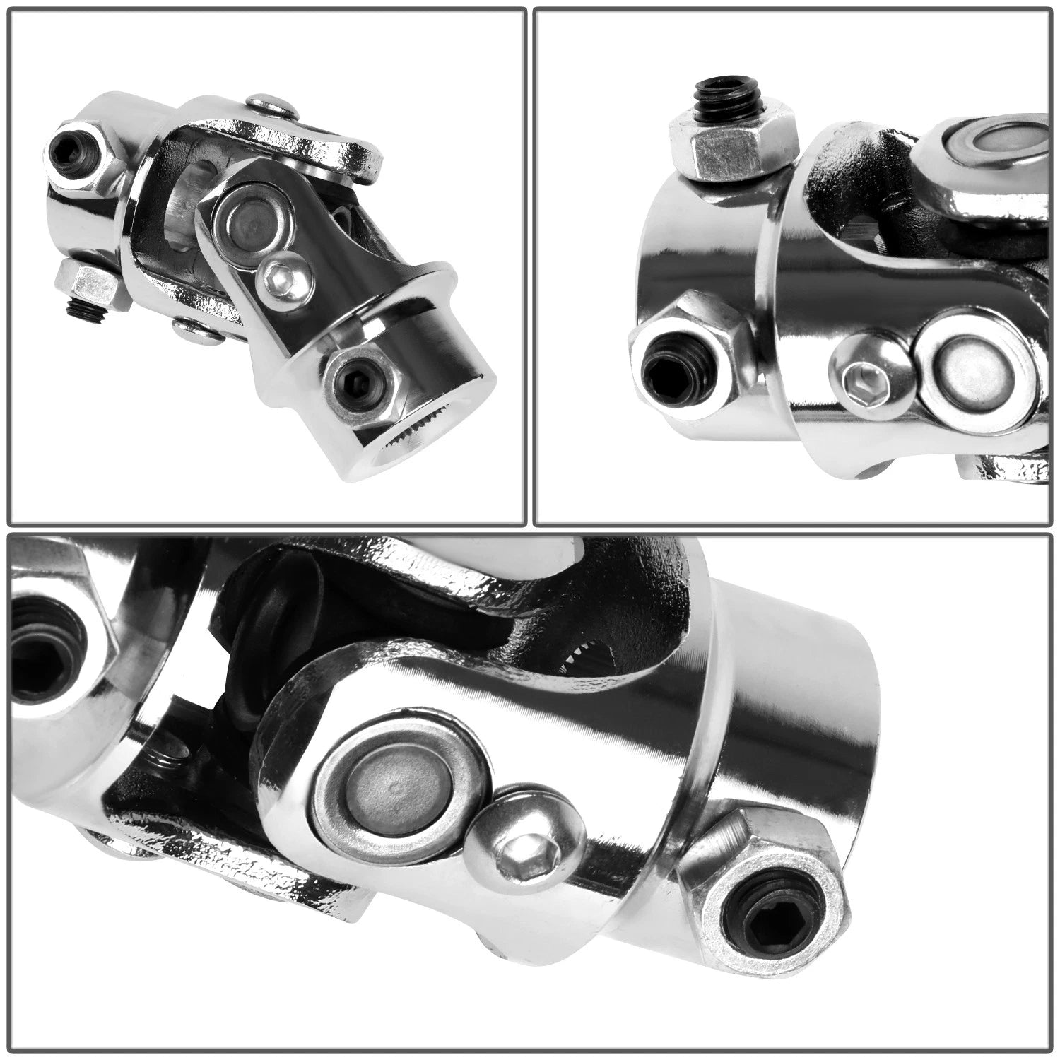 Steering Shaft U-Joint for Universal Applications (5/8" 36 Spline, 3/4" DD)