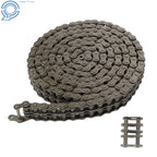 50-2R 5/8 Pitch Duplex Roller Chain for Various Applications (10FT, 2 Master Links)
