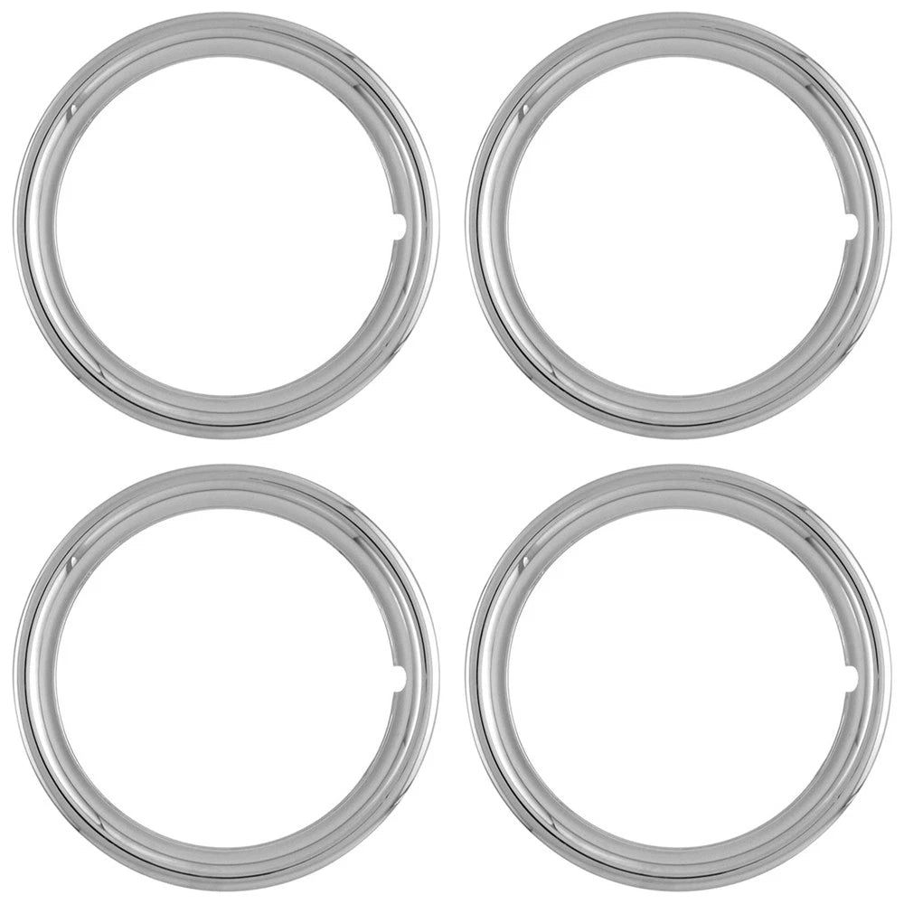 15" 1 1/2-inch Deep ABS Chrome Wheel Trim Rings - Upgrade Your Auto UARFH491