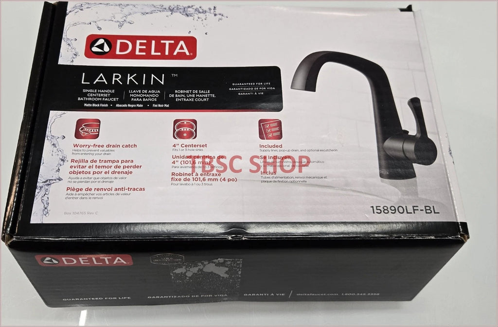 Delta Larkin 15890LF Single Handle Bathroom Faucet for (USED)