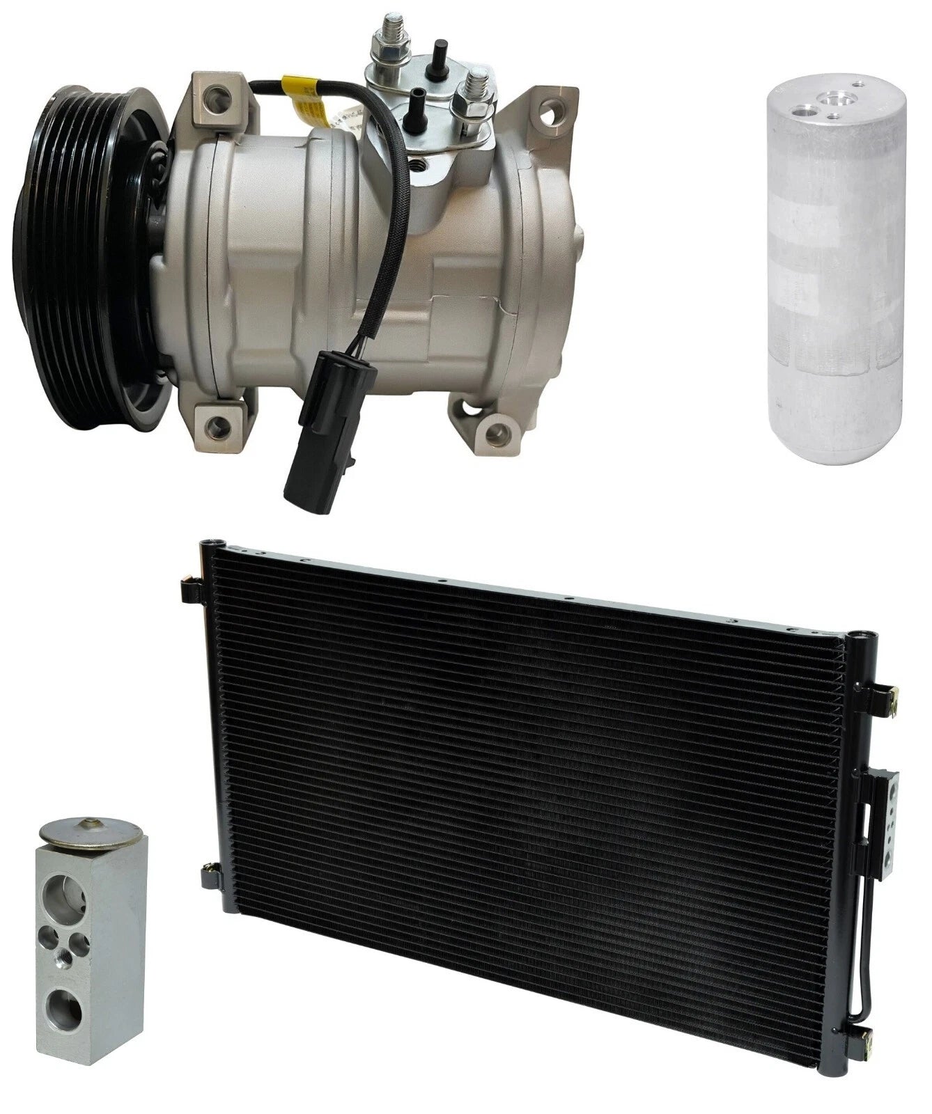AC Compressor Kit With Condenser for Chrysler Voyager 2.4L (2002–2004)