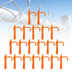 20Pcs Chain Link Fence Metal Clips for Tensioning and Stretching Tool