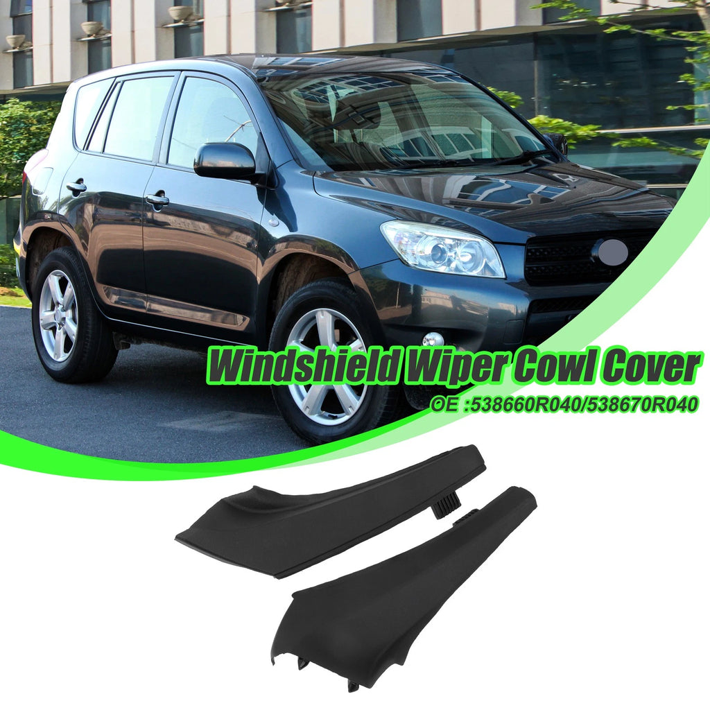 Set of 2 Cowl Extension Trim Covers for Toyota RAV4 (2013–2019) 716058394175