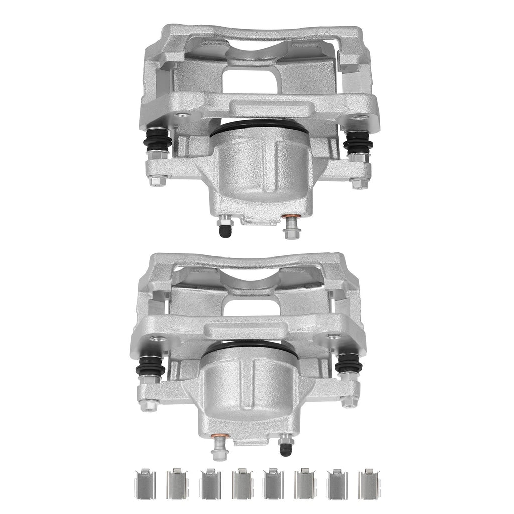 Pair Front Disc Brake Caliper w/Bracket for Jeep Wrangler (2007–2017) 18-B5044