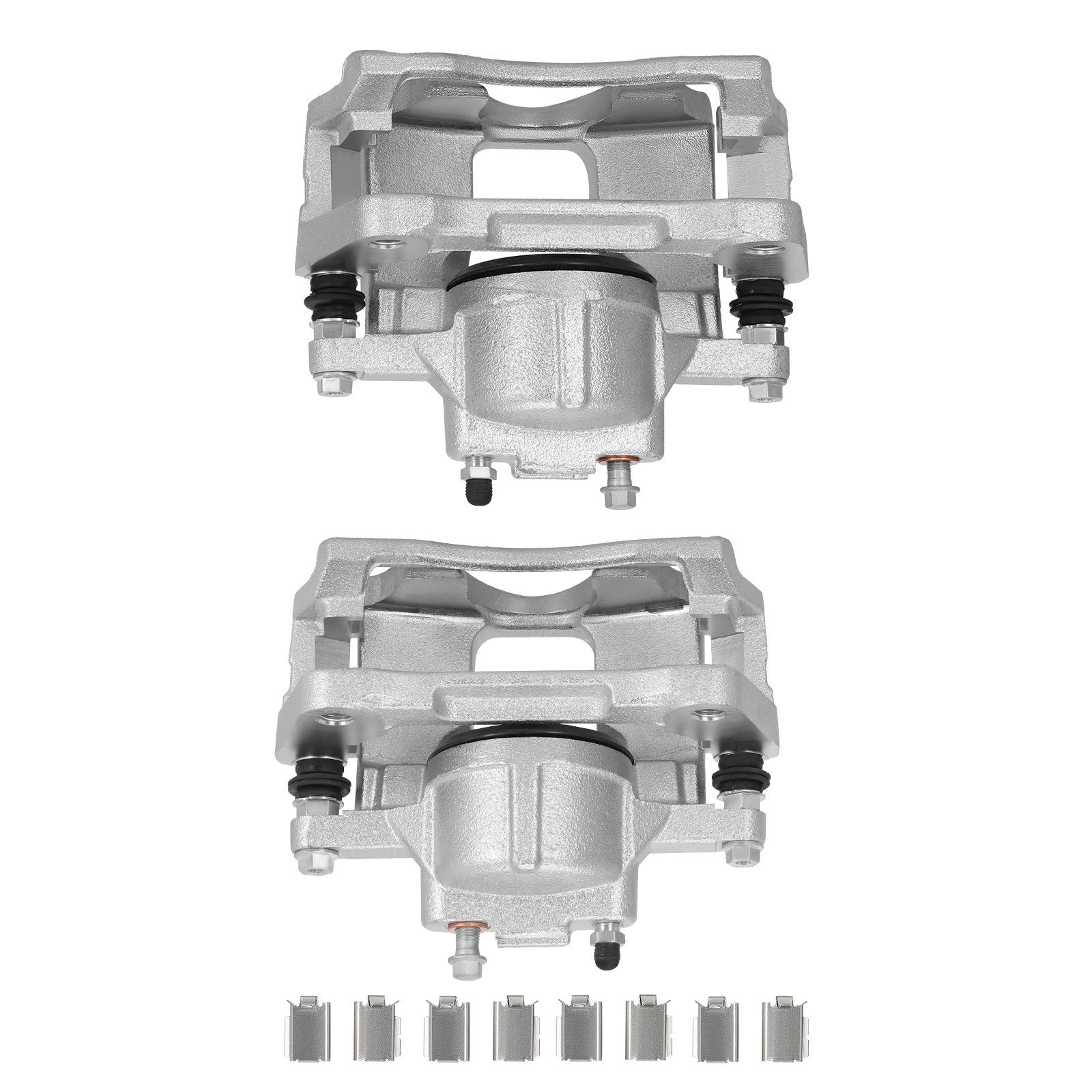 Pair Front Disc Brake Caliper w/Bracket for Jeep Wrangler (2007–2017) 18-B5044