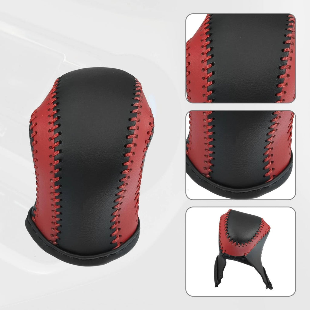 Gear Shift Knob Cover Protector for Toyota C-HR (2017–2021) Red Black