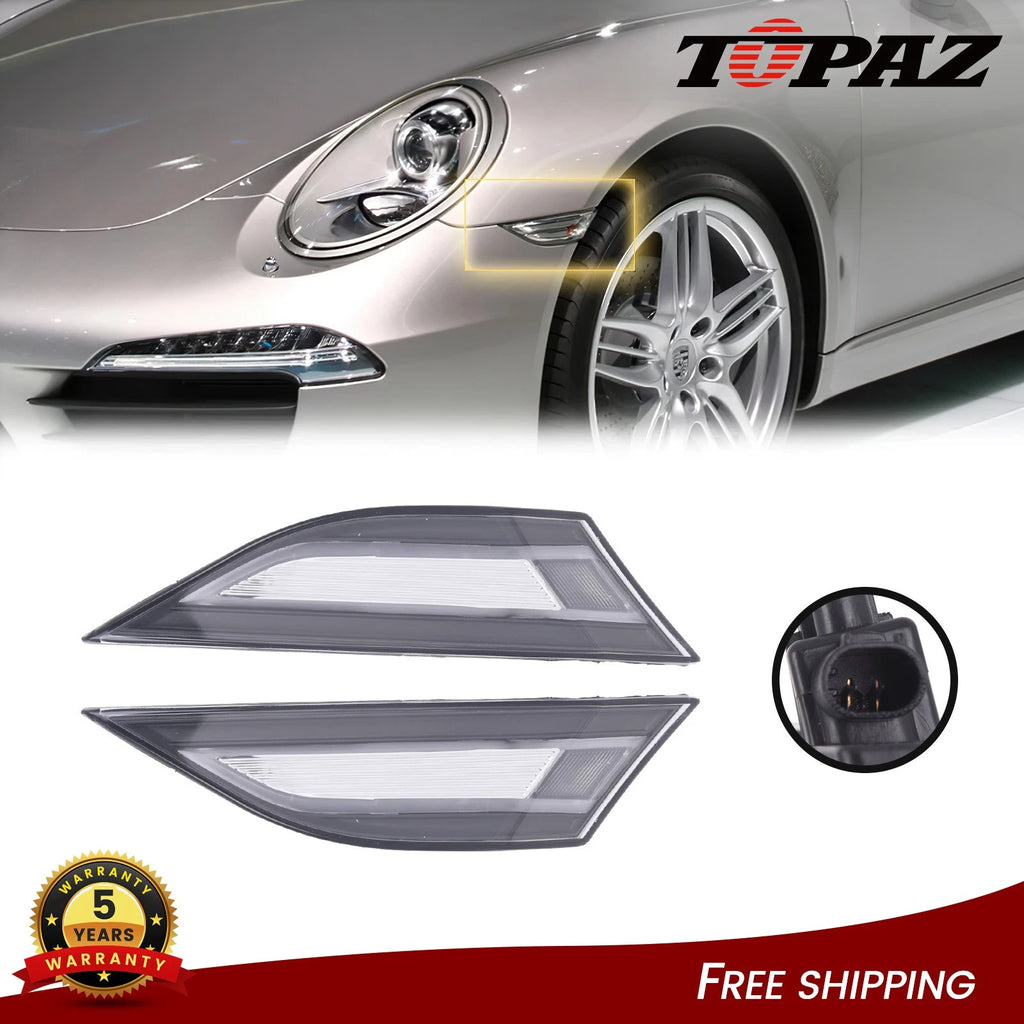 2X LED Side Marker Lights for Porsche Cayman 981 Boxster 981 911 991