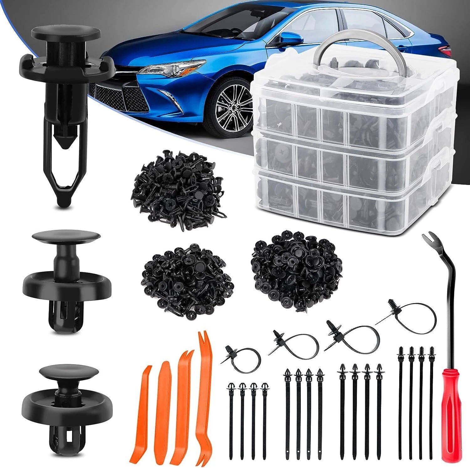 Push-Type Retainer Clip for Toyota (90467-07201, 90467-10183, 52161-16010)