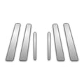 6Pc Chrome Pillar Post Covers for 2010-2014 Honda Insight - P3532