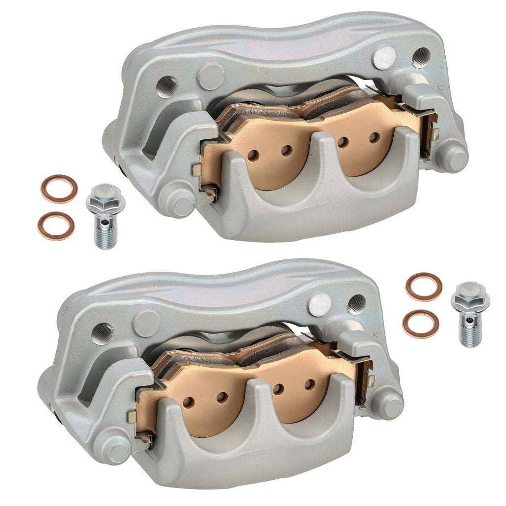 Rear Left + Right Brake Calipers w/Pads for Yamaha YXZ1000R (2016–2024) 2HC-2580V
