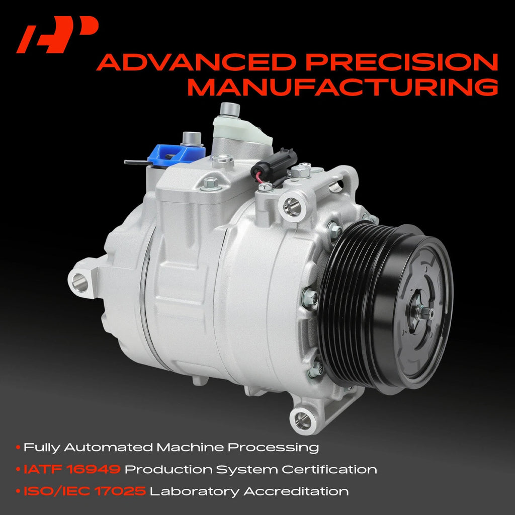 AC Compressor with Clutch for Chevy Silverado 2500 HD (2015-2025)