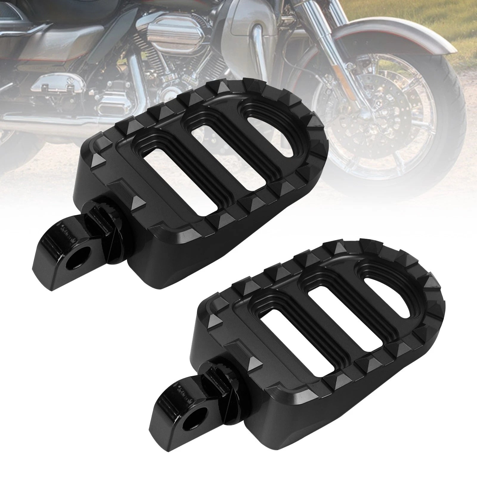 Front Footrests Foot Pegs for Harley Dyna Sportster 883 Electra Glide