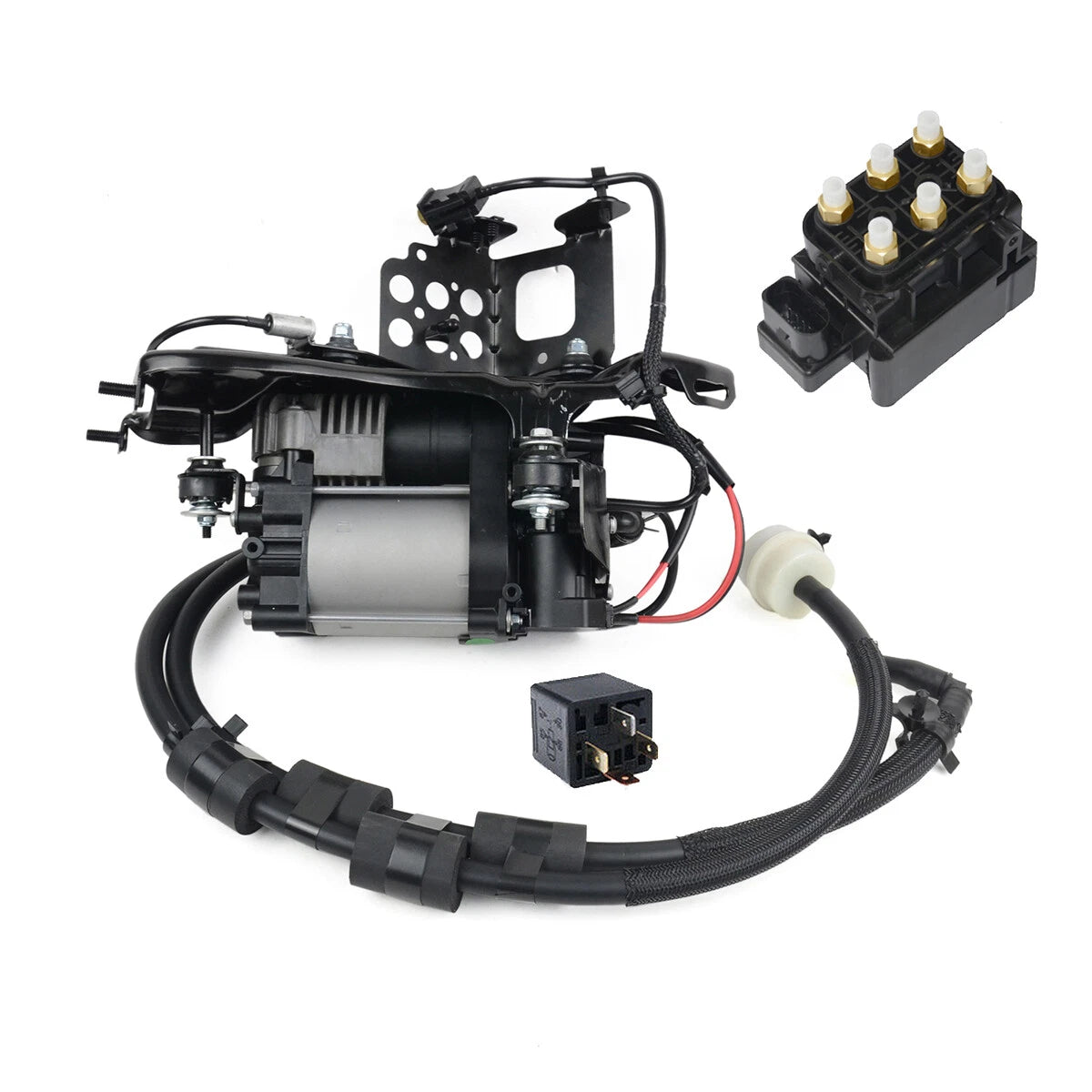 Air Suspension Compressor Pump & Valve Block for Jeep Grand Cherokee (2011–2018)