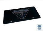 Black Acrylic License Plate for Ford Bronco First Edition Badge (2021–2024)
