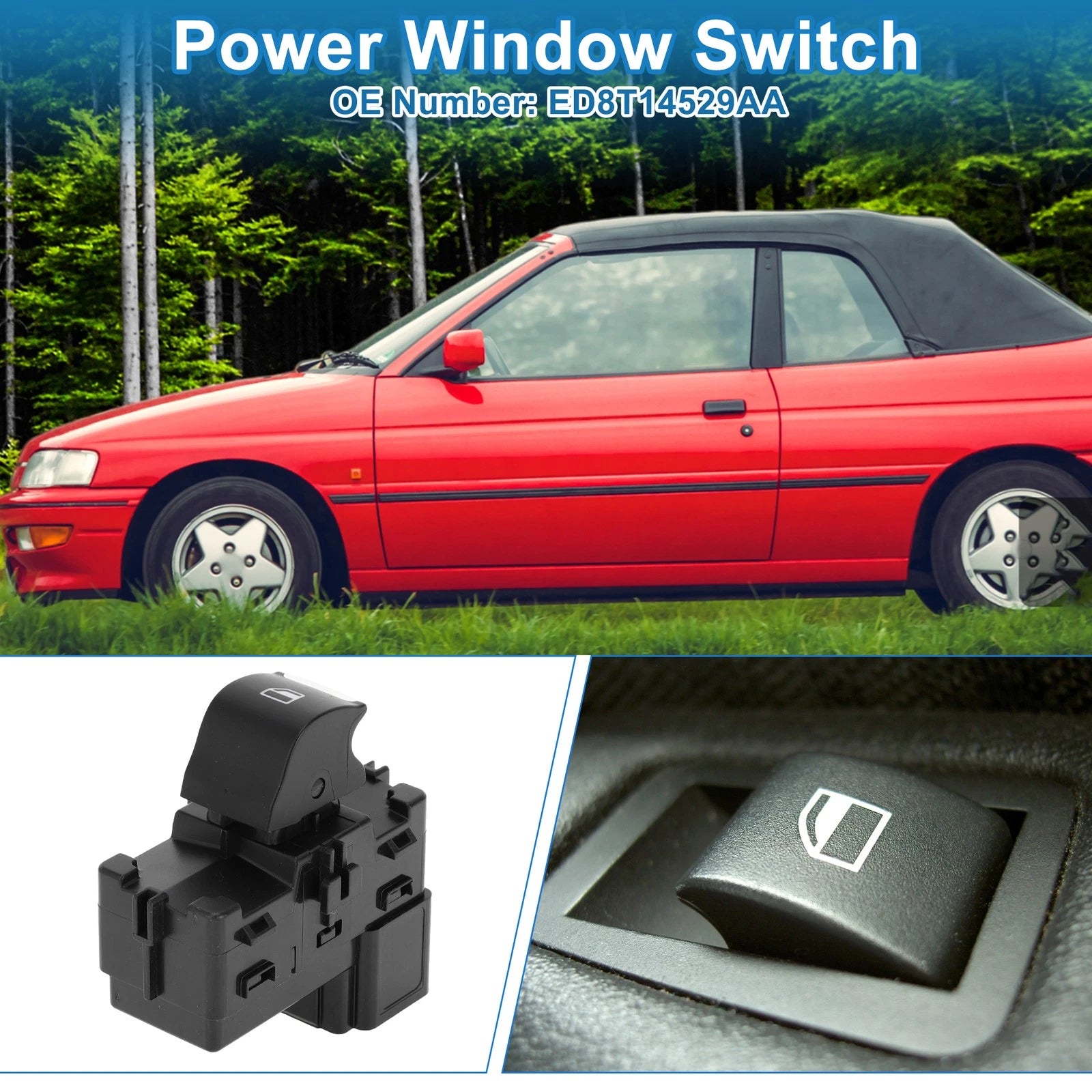 Power Window Switch for Ford Escort (2014–2017) No. ED8T14529AA