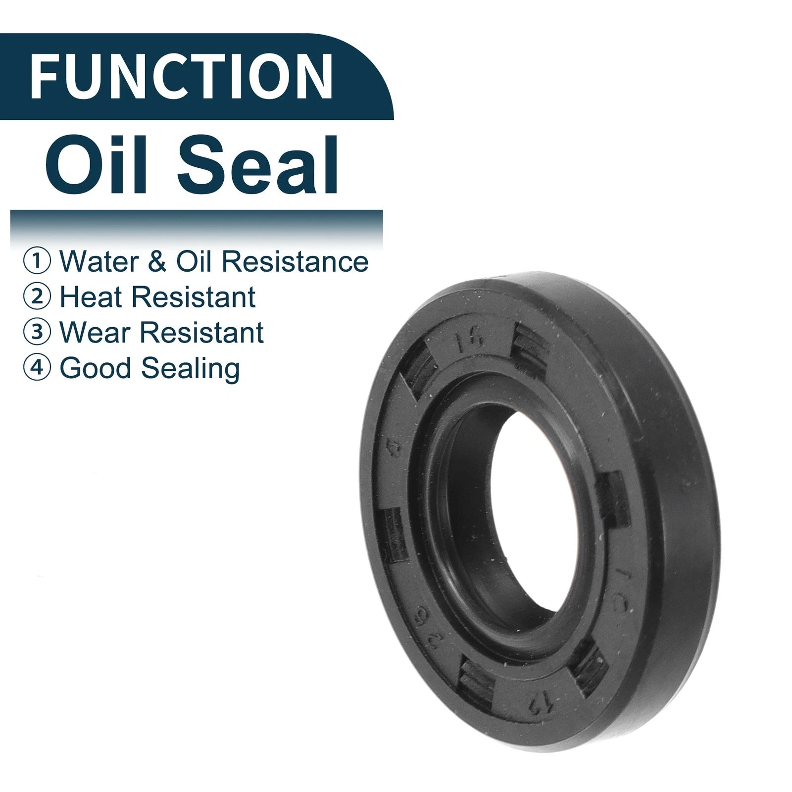 Set of 5 Oil Seal Rotary Shaft Seal NBR Rubber 12x25x5mm