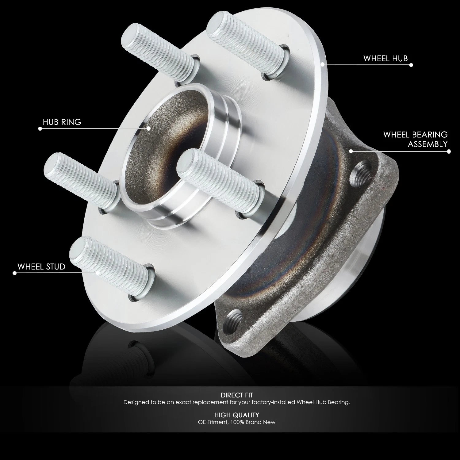Rear Wheel Bearing & Hub for Toyota Celica Corolla Matrix (2000–2008)