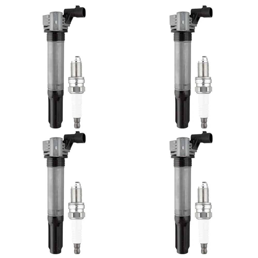 4X Ignition Coils + 4X Iridium Spark Plugs for Fiat 500 (2012–2016) C1815 3144