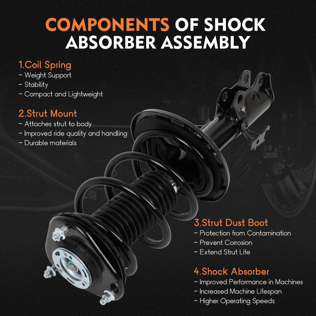 Front Quick Complete Struts & Coil Spring Assembly Pair for Scion TC (2011–2016)