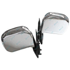 LH+RH Chrome Manual Door Mirror Pair for Toyota Hiace LH103 RZH103/113/125 89-05
